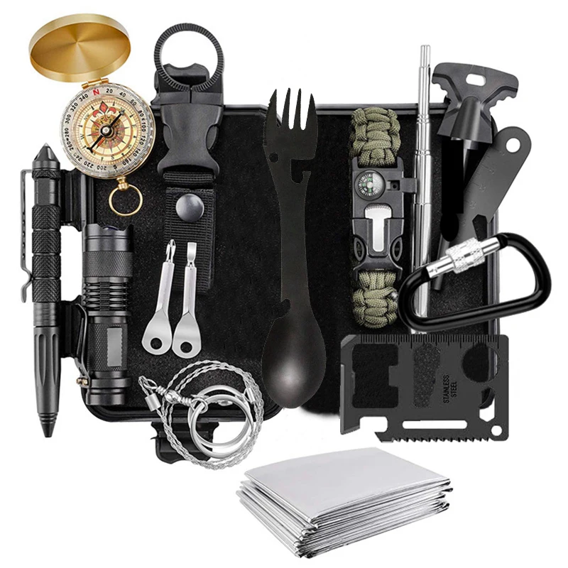 Survival Kit military Camping Multifunction Defense Equipment First