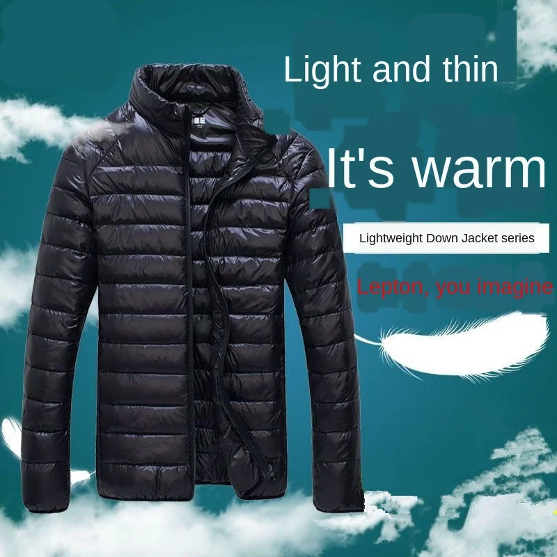 Winter Autumn men Ultralight Jacket White Duck Down Coat Men Down Jackets Winter Male Casual down jacket Coat Warm Parka 6XL