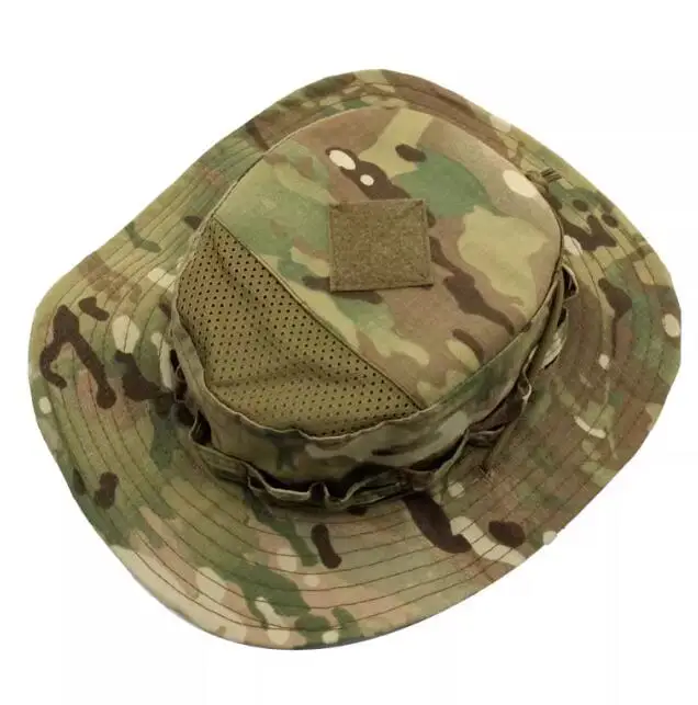 Tactical hat outdoor sports night breathable round edge desert green tiger spot, camouflage hat, tactical hat