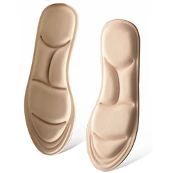 Enhanced Comfort Memory Foam Insoles with Breathable Cushioning - EU35-36 (Beige)