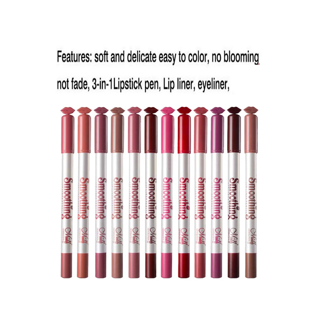 12 Colors Lip Liner Lip Liner Lipstick, Waterproof & Long-lasting 12 Colors Lip Liner Lip Liner Lipstick, Waterproof & Long-lasting