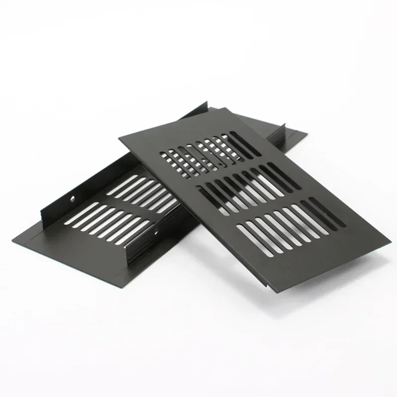 Aluminum alloy cabinet Air Vent black decoration cover Hole plug Ventilation Grille air vent grille ventilation grille air vent cover For Wardrobes Cupboar Hardware Accessories
