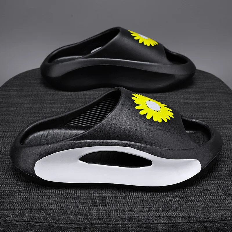 Papuče pre mužov Protišmykové sandále s hrubou podrážkou Vankúš s otvorenou špičkou Plážové papuče pre letné papuče do interiéru vonku_voghion.com