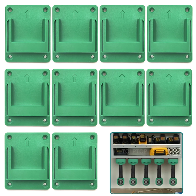 5/10Pcs Wall Mount Machine Holder Tool Storage Rack Bracket Fixing Devices Fit For Hitachi/Hikoki/Metabo 18V 36V Power Tools