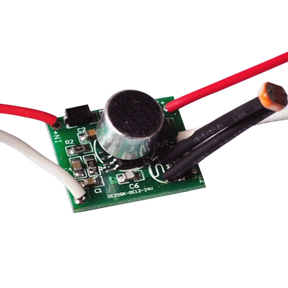 DC 3V‑30V Sound Control Switch Module Light Sensor Module Circuit Board Low Voltage Sound and Light Control Switch Module