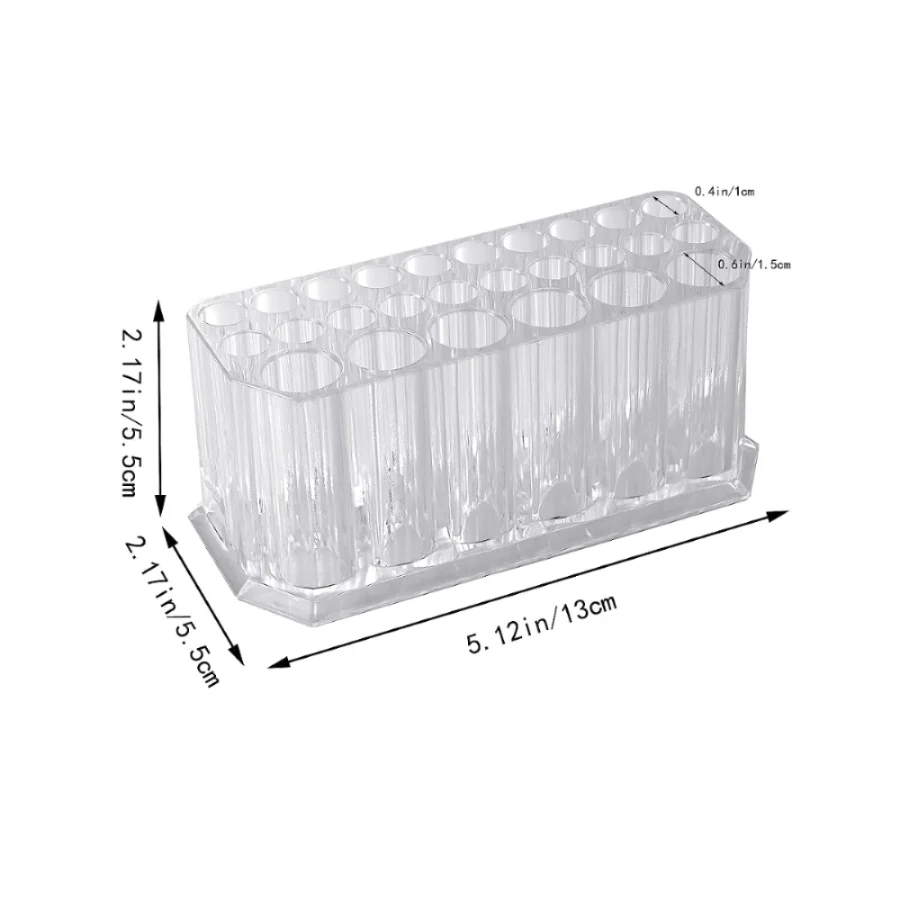 1pc Makeup Brush Holder, Nail Polish Storage Box, Cosmetic Display Storage Box 3