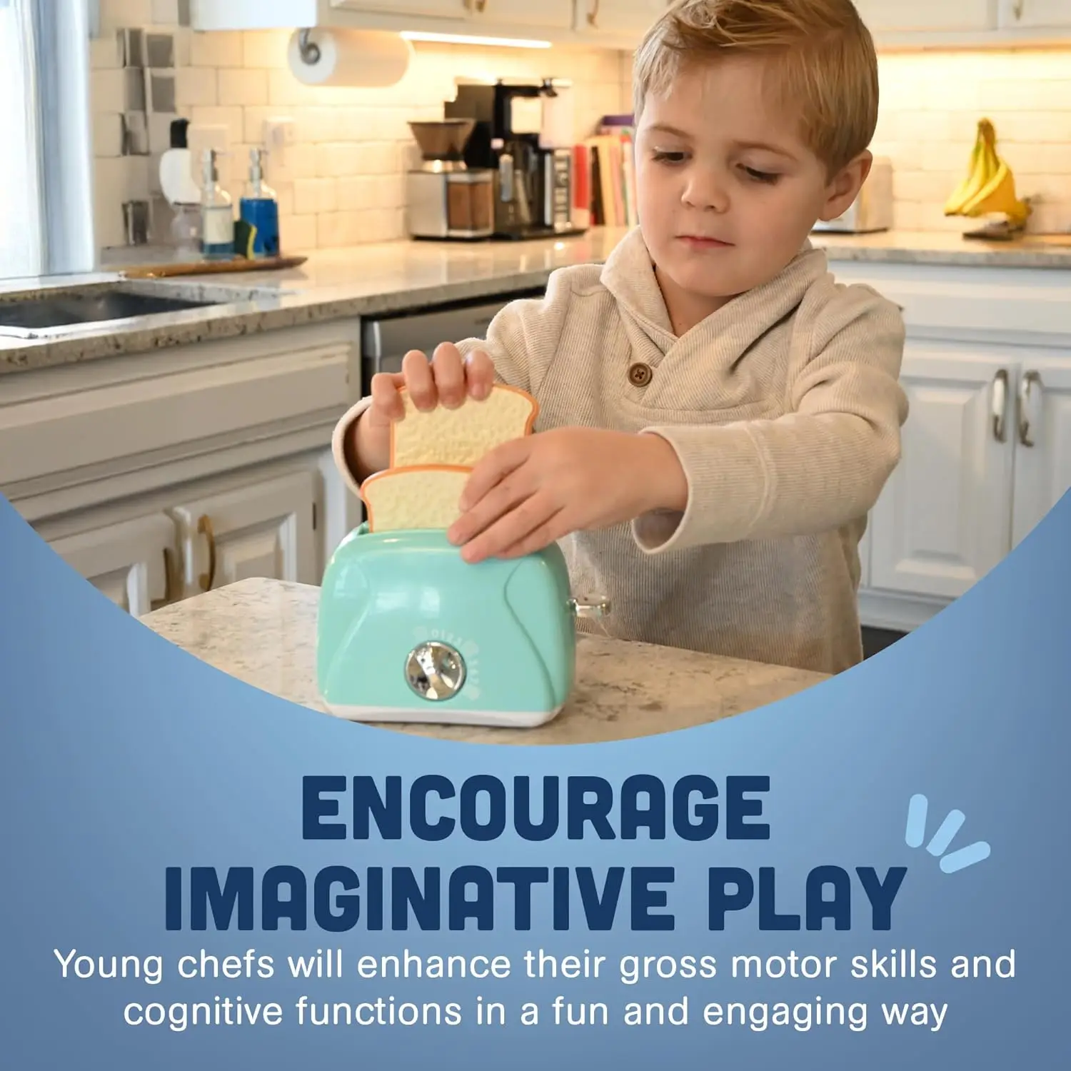 Kitchen Toys for Kids Girls Boys Home Appliances Juicer Washing Machine Toaster Microwave Egg Cooker Children Play House Toys - 6