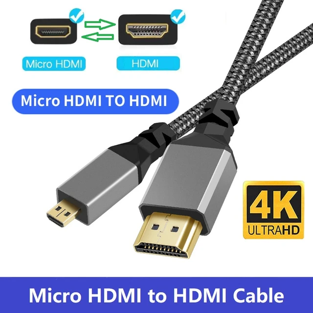 Micro HDMI to HDMI Cable (Compatible with Raspberry Pi 4), Data