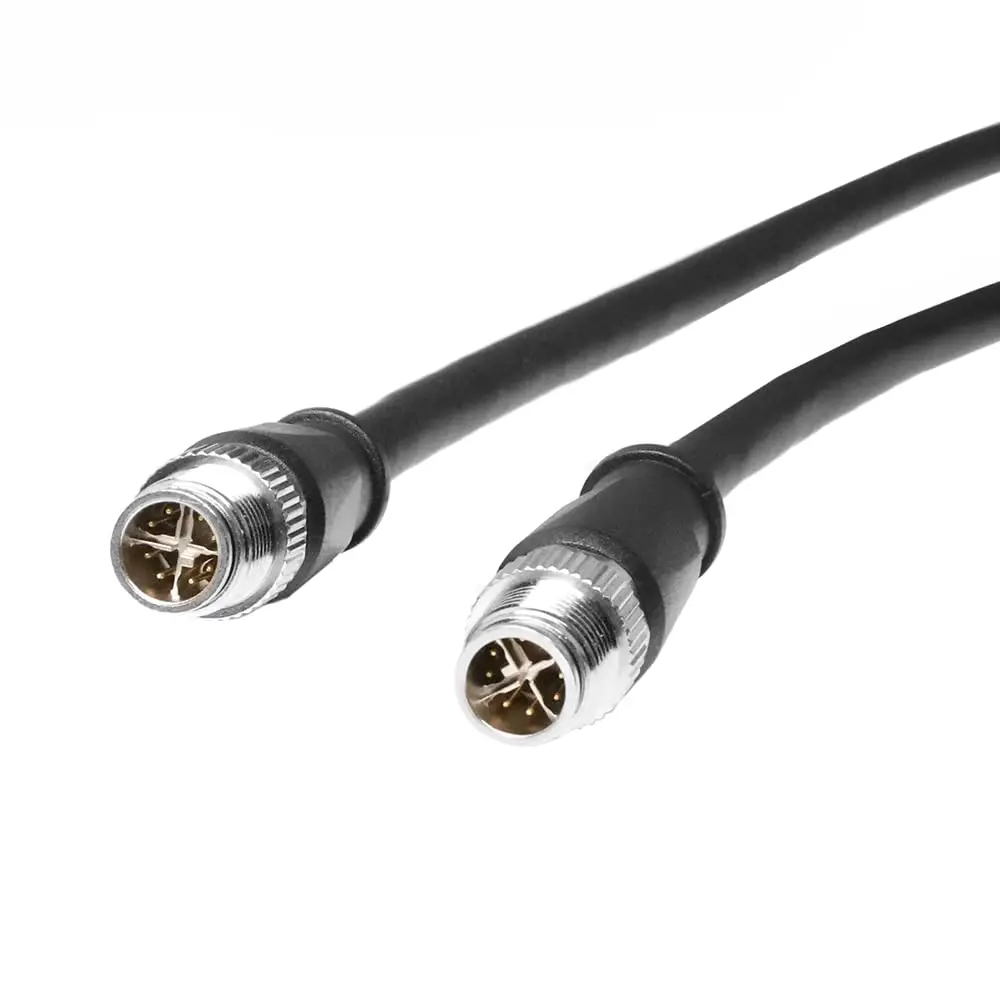 알빈 케이블 M12 X-코드 8핀 남성 - 8핀 남성 Cat6a 케이블 (Cognex ..