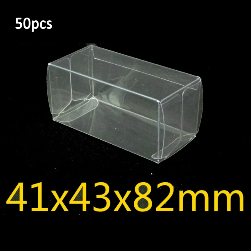 

41*43*82mm 20/25/500PCS PVC Transparent Toy Cars Model 1/64 Dust Proof Display Protection Box Display Boxs