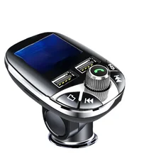 

Wireless Bluetooth Transmitter Modulator Color Screen Hands-free Dual Charger Player with Bluetooth Remote Control Car