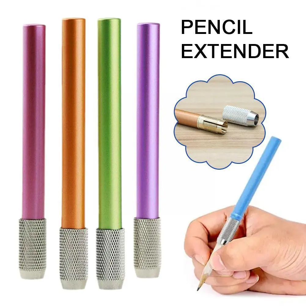 1pcs Metal Pencil Extender Pencil Extension Holder Sturdy Random