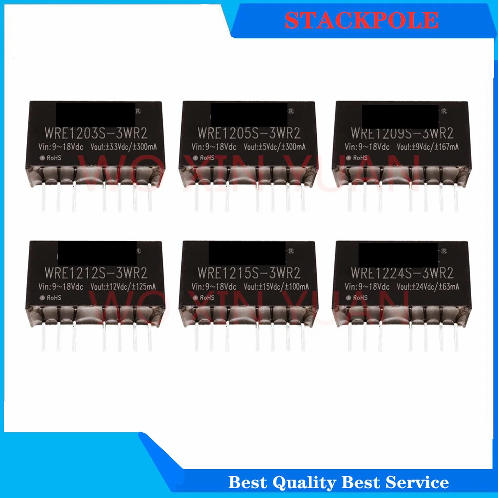 5pcs NEW WRE1212S-3WR2  WRE1215S-3WR2 WRE1224S-3WR2 WRE1212S WRE1215S WRE1224S WRE1212 WRE1215  3W converter DC DC power module