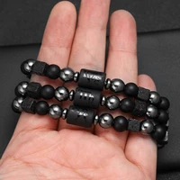 12 Constellation Zodiac Bracele Signs Beads Couples Bracelet Square Volcanic Stone Elastic Charm Bracelet for Women Men Gift 6