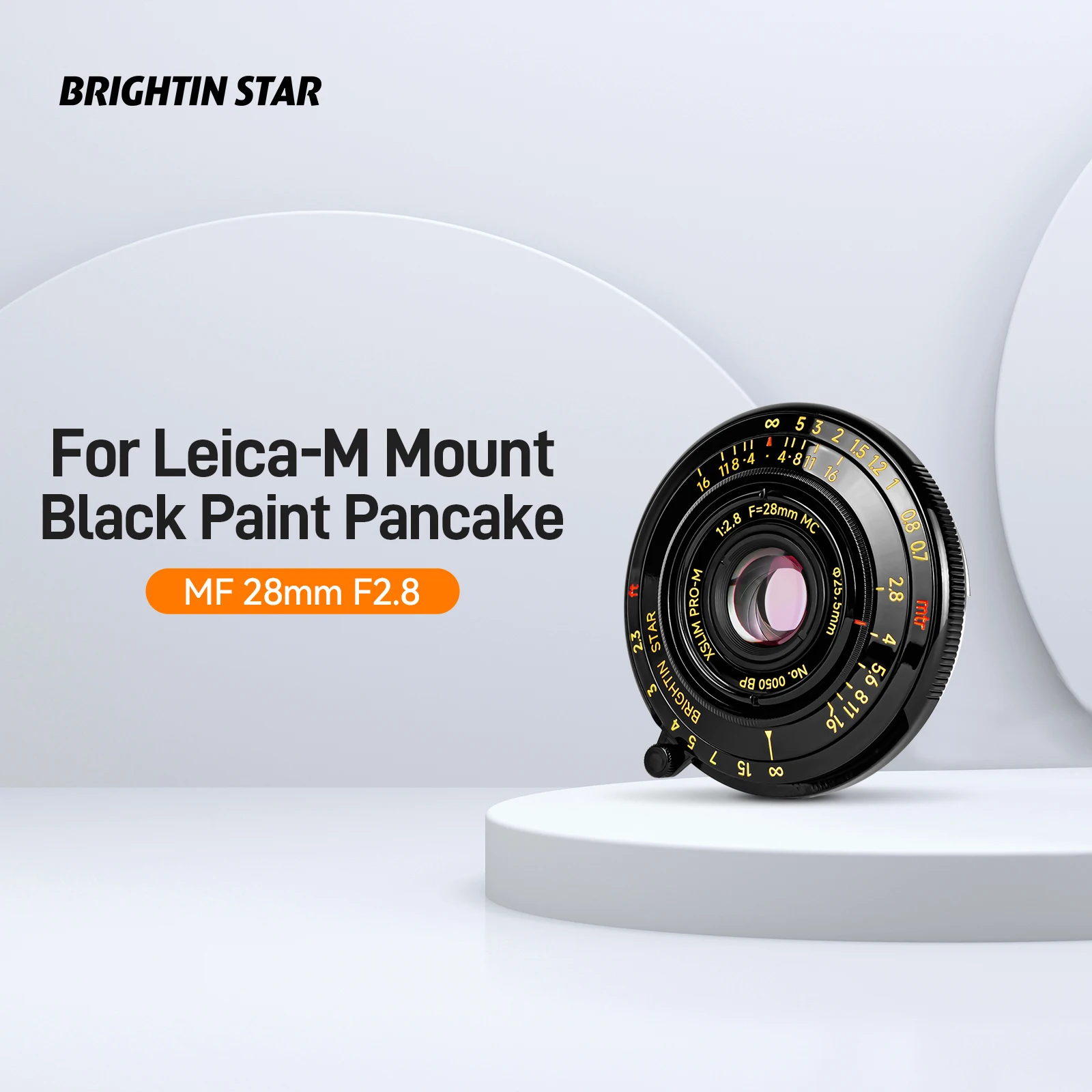 

Brightin Star 28 мм F2.8 Полнокадровый портретный ручной фокус объектив для камер Leica M-Mount M11 M10R M10 M240 M10P M10D MP ME M246