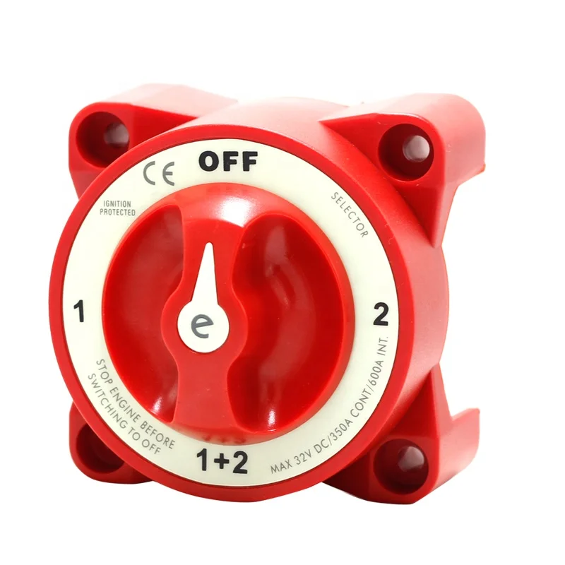 Interruptores de Desconexão de Bateria para Barco Marinho Desconexão do Isolador Interruptor Rotativo Caminhão rv 32v 350a Afd Posições