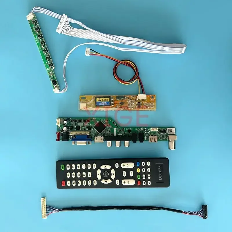 

Плата драйвера контроллера для CLAA154WA01 CLAA154WA03, 1CCFL AV + HDMI + VGA + IR + USB, комплект «сделай сам», 1280*800 30-контактный LVDS TV аналоговый ЖК-монитор