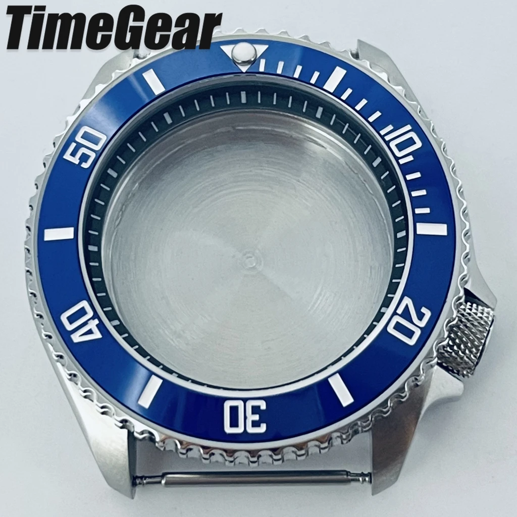 Sleek Black Ring Watch Case with Sloping Bezel and 3.8 Crown