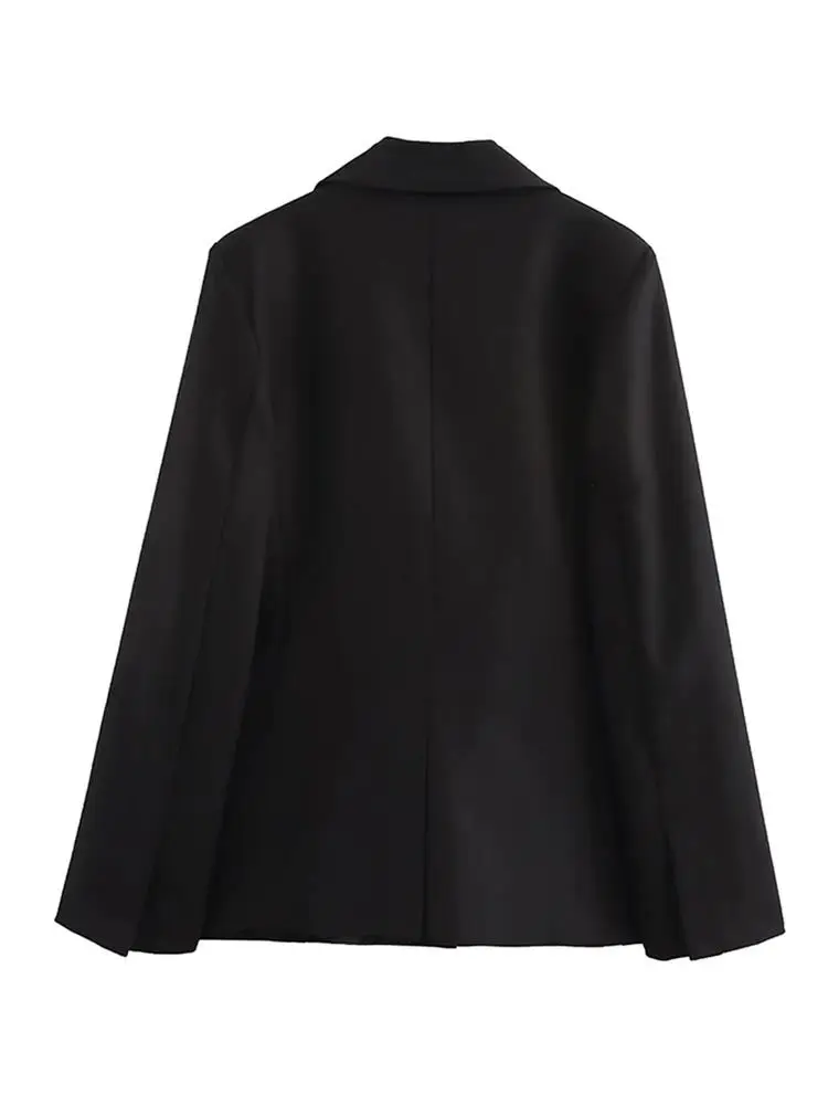 Retro Fashion Black Commute Professional Blazer Coats