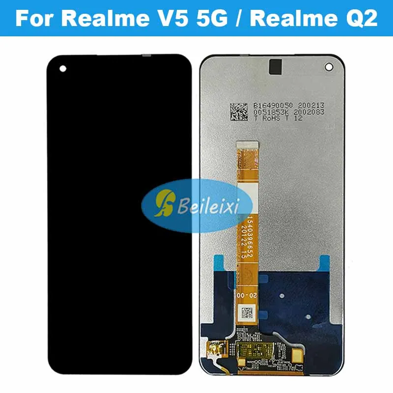 

For Realme V5 5G RMX2111 RMX2112 LCD Display Touch Screen Digitizer Assembly For Realme Q2 RMX2117 Replacement Parts