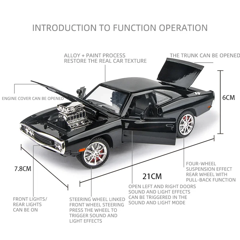 سيارة دودج سوبر موديل للأطفال، بمقياس مصغر، مصنوعة...