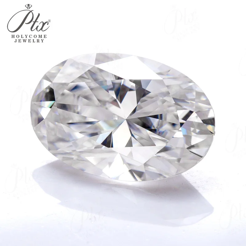 0,1-10CT Moissanit-Stein, ovale Form, D-Farbe, Brillantschliff, VVS1-Reinheit, Perlen mit ultimativem Glanz, hochwertige Materialien für Schmuck – Detail 11