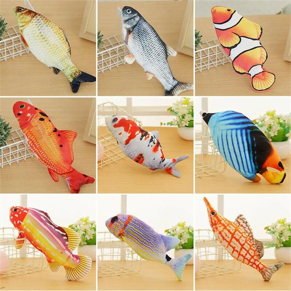 Electronic Fish Cat Toy Usb Kicker Fish Toys Realistic Flopping Wiggle Interactive Accessories Pet Supplies Interesting Things