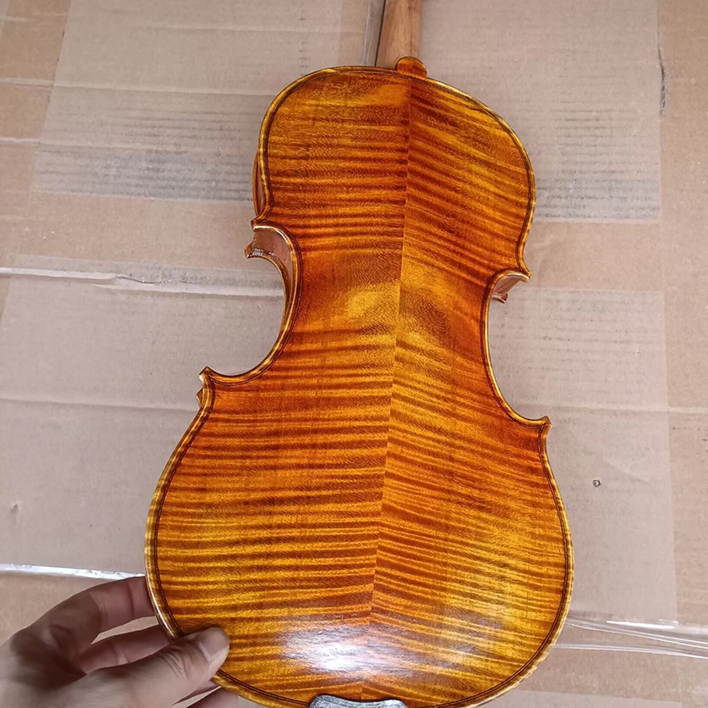 バイオリン本体 フルサイズ 木製 茶色 バイオリン本体 フルサイズ 木製