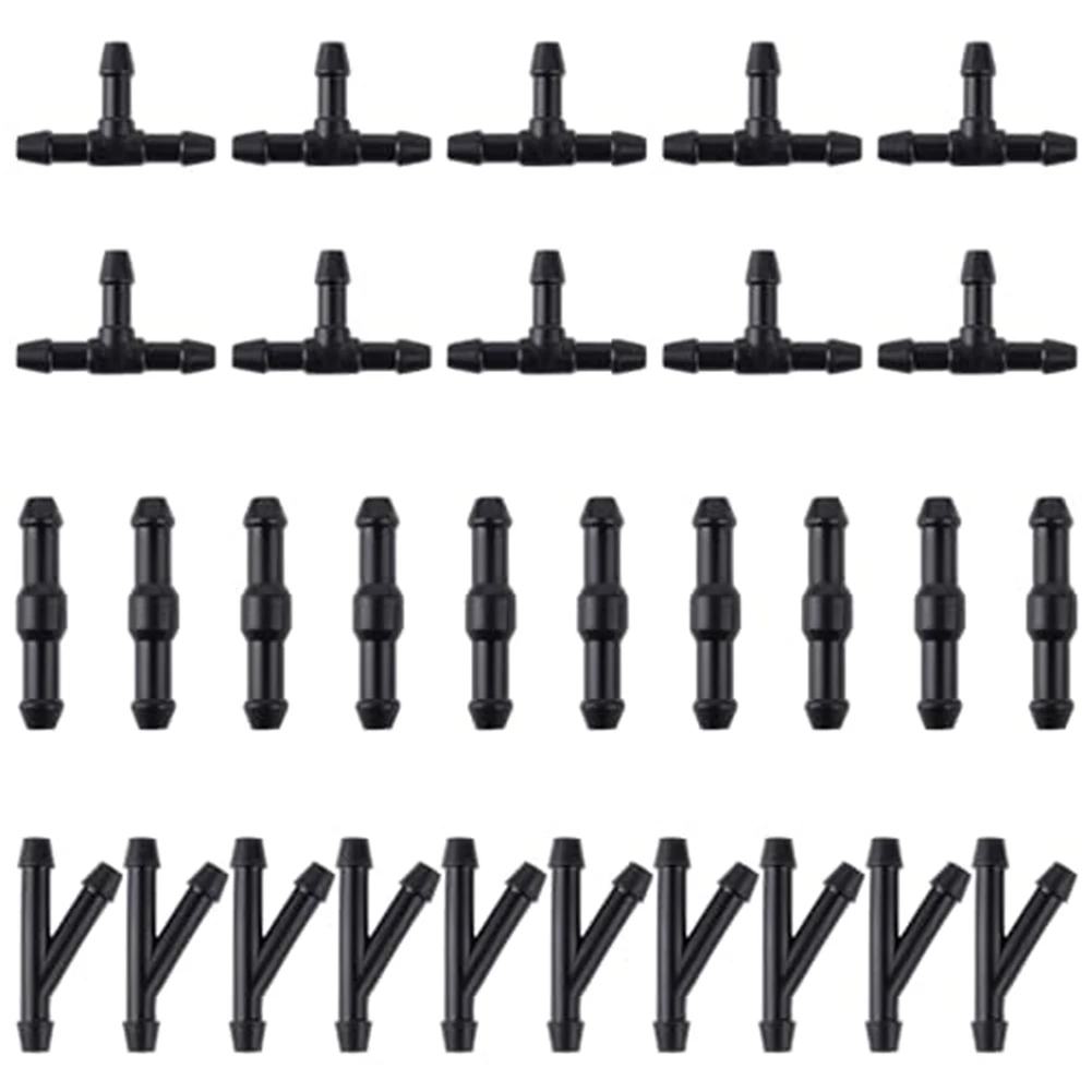 Newest 30pcs Windshield Washer Hose Connector Water Tube T/Y/I Type Splitter Fittings Direct Replacement Car Accessories