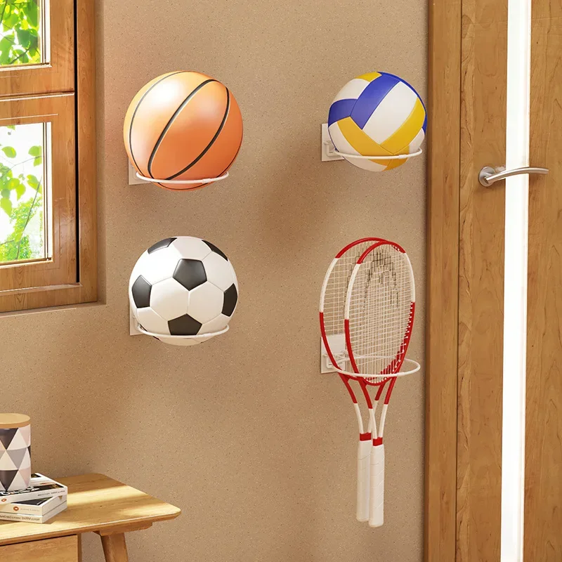 Rangement de basket-ball mural en fer T1, présentoir de football  polyvalent, support de ballon, salon, décoration de chambre à coucher -  AliExpress