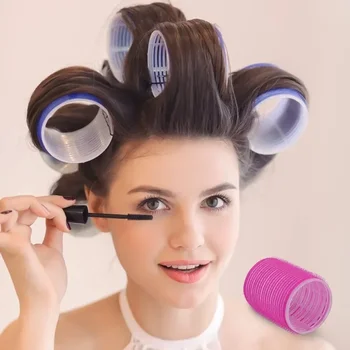 Rulli per capelli Gancio autoserrante Bigodini per capelli Rullo senza calore Bigodini per medicazione da salone Strumenti per lo styling dei capelli appiccicosi di dimensioni jumbo