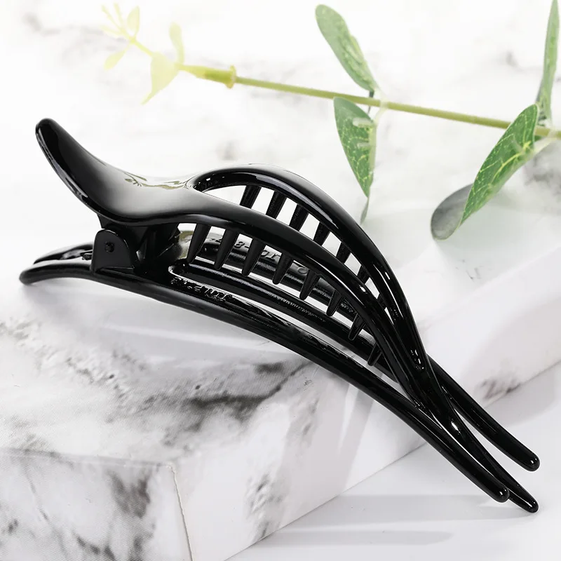 Frauen Große Haar Clips Clamp Blume Acryl Kunststoff Entenschnabel Klaue Haarspange Mädchen Haarnadel Pferdeschwanz Styling Werkzeuge Haar Zubehör – Detail 8