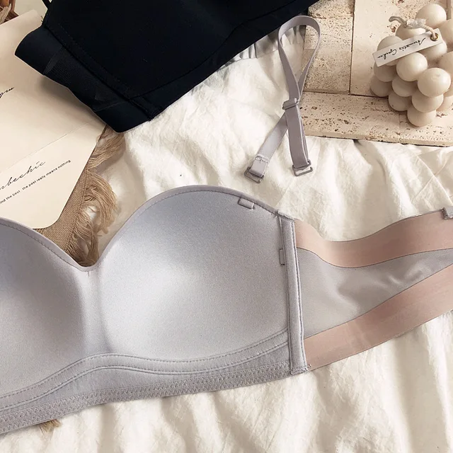 Only A Bra, Half Cup Seamless Push Up Women Comfortable Intimate,Non-Slip  Strapless New Pure Color Brassiere, Everyday Lingerie - AliExpress