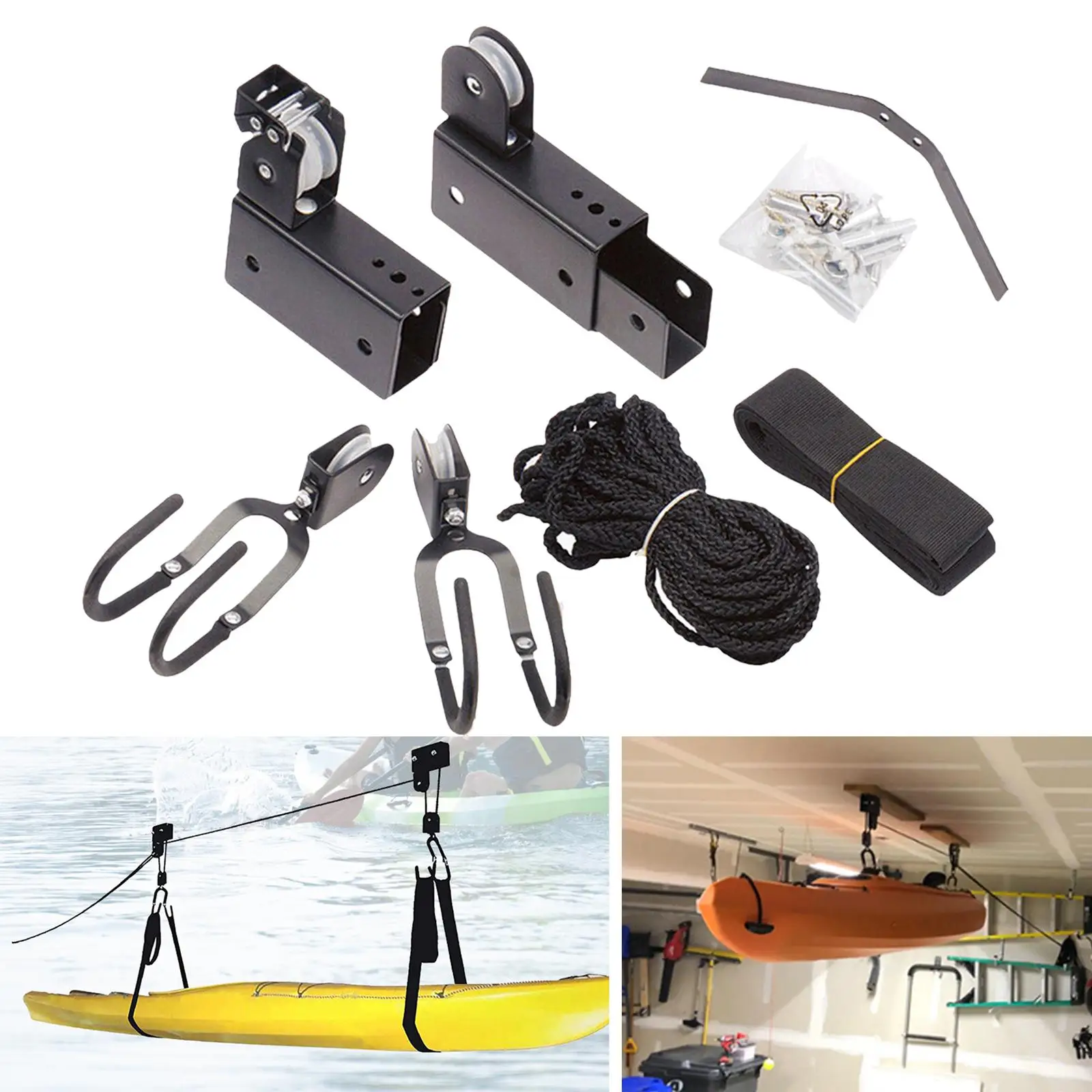 Bike Lift Ceiling Hoist Bicycle Hanging Pulley With 60kg, 59 OFF