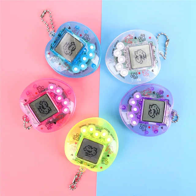 1PC Transparent Electronic Pets Nostalgic Virtual Cyber Digital Pet Toys Pixel Funny Play Toys Virtual 4