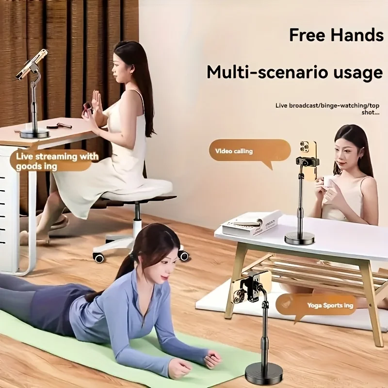 범용 휴대폰 홀더/조절 가능한 휴대폰 및 태블릿 홀더/360도 회전 가능한 플렉시블 암/고강도 ABS 베이스/적합한 제품