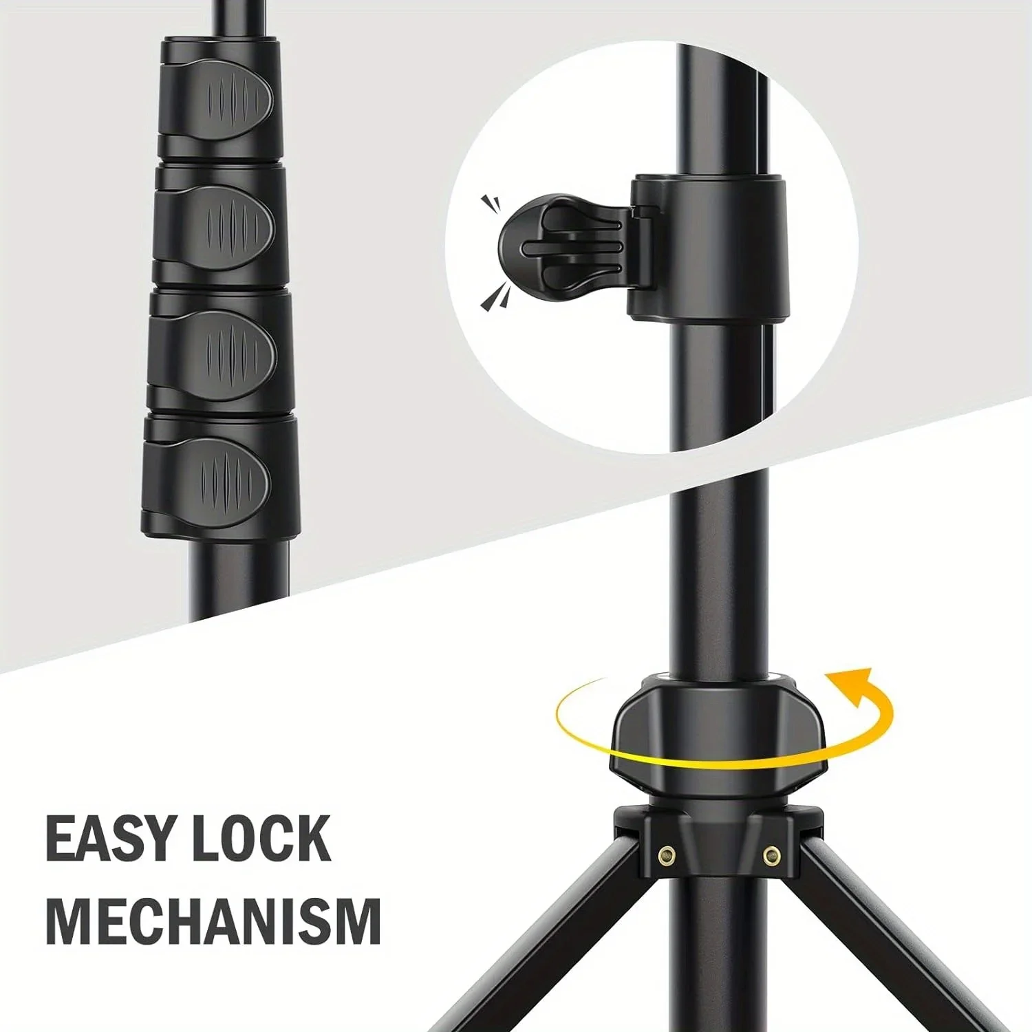 160cm Tripod for Cell Phone Camera Phone Stand Tripod with Remote and Holder Portable Video Recording For iPhone