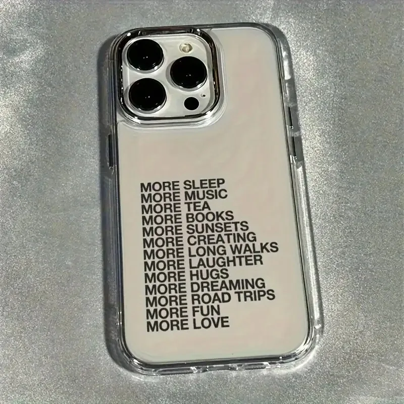Minimalist Personalized English Pattern Soft Phone Case Cover