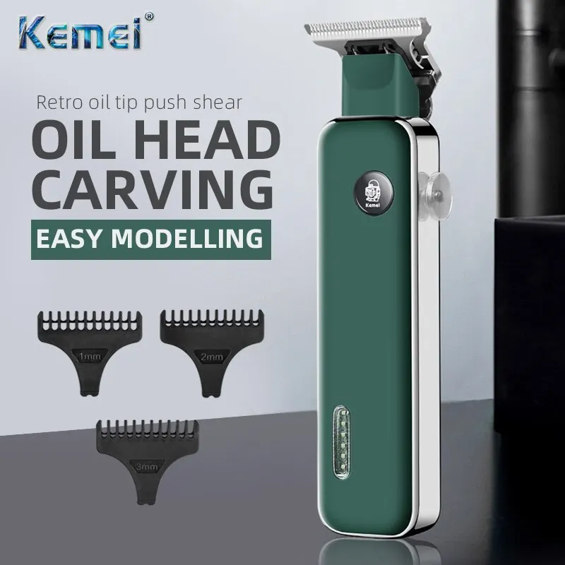 Kemei-5098 USB Electric Hair Clippers Trimmers For Adults Kids Cordless Rechargeable Hair Cutter Machine Professional Trimmers