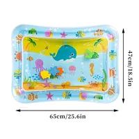 Tapis de jeu d'eau pour bébé, coussin gonflable en PVC pour nourrissons, temps du ventre, coussin d'eau pour enfants, jouets d'activité de développement pour l'éducation précoce 5