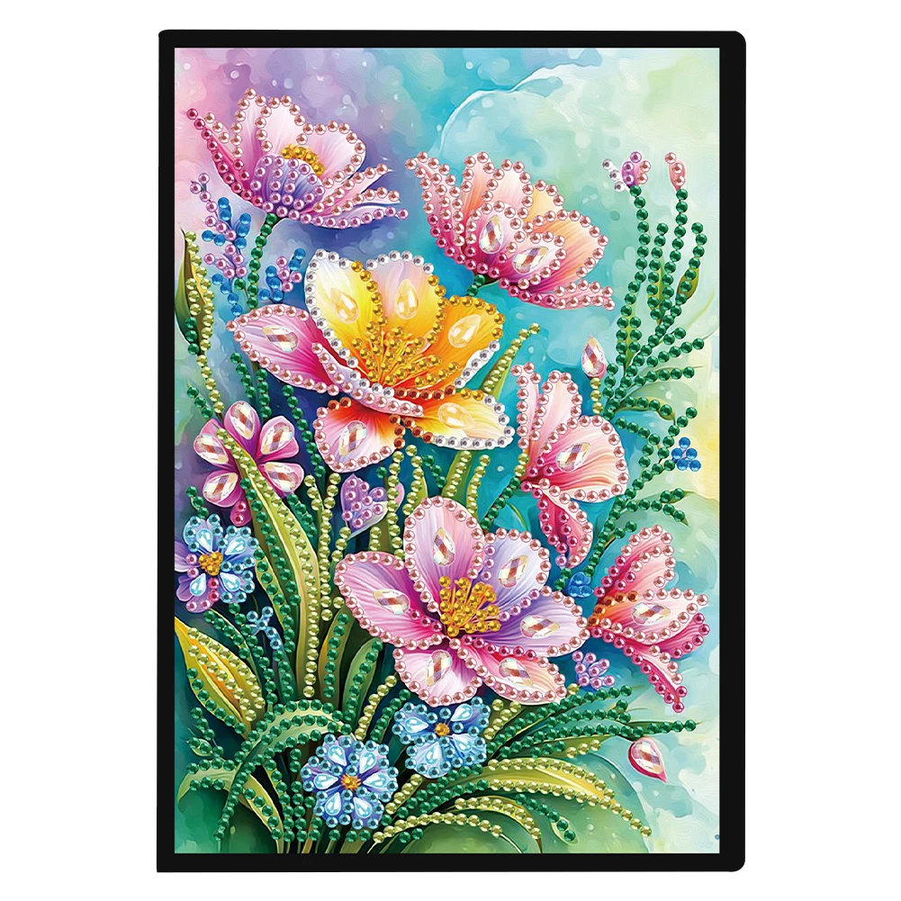 A5 Size Diamond Painting Diary Book with Resin Diamonds