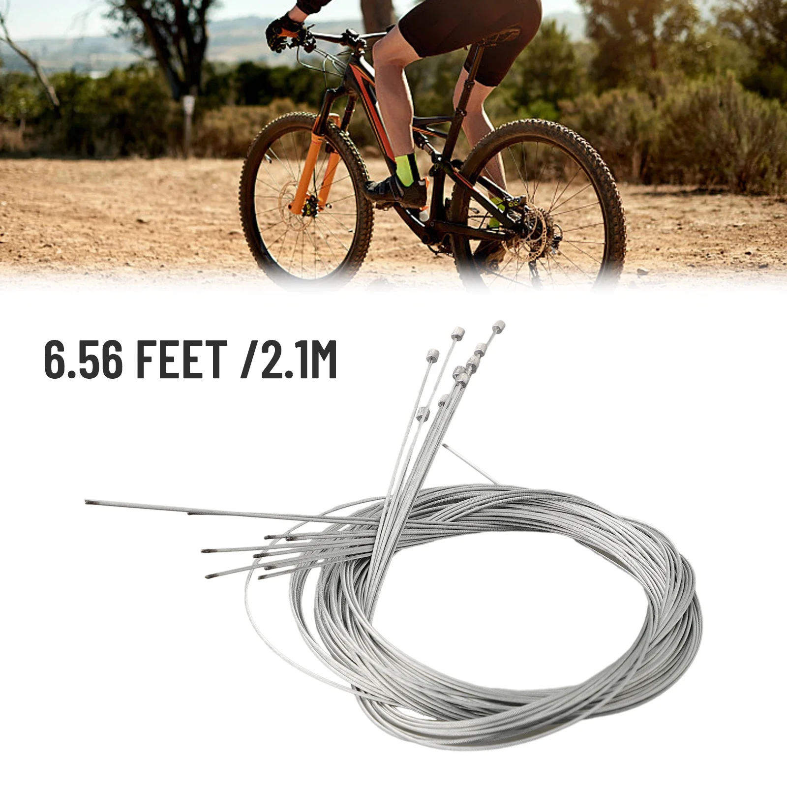 

10Pcs Bicycle Shift Cables Mountain Road Bike Shift Inner Cable Stainless Steel Derailleur Cable Bike Accessorie