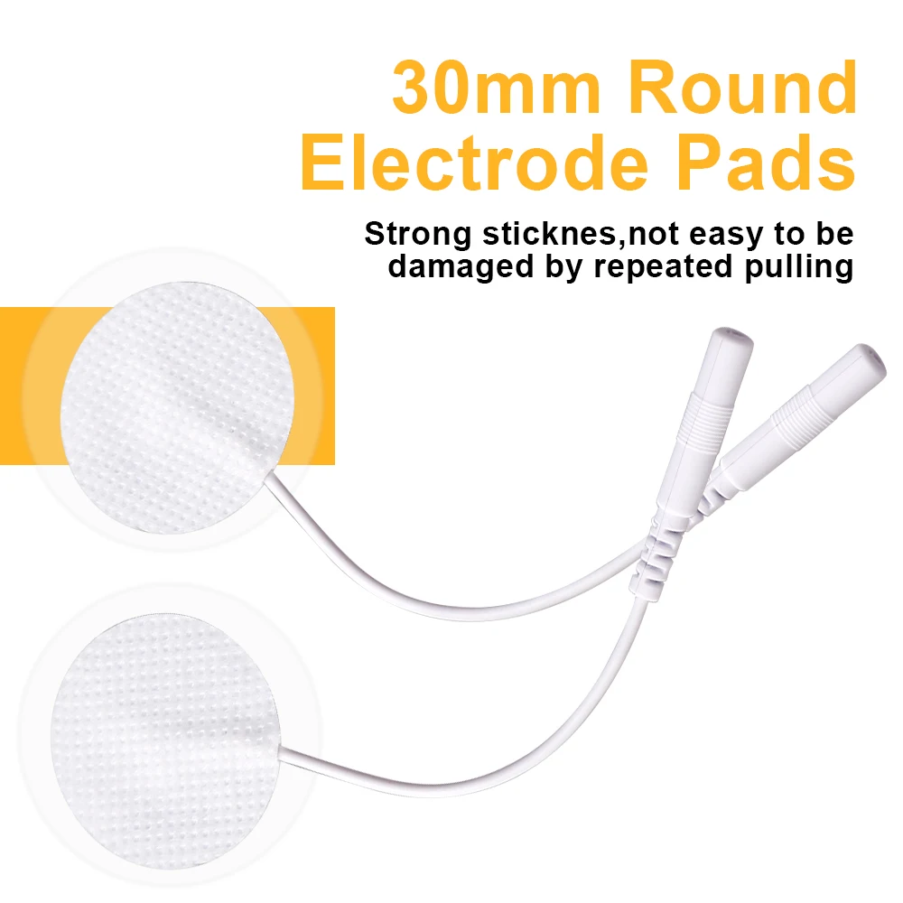 10/20 Stück TENS-Elektrodenpads, selbstklebende Gel-Patches für Elektroden, Akupunktur-Massagegerät, Nerven-EMS-Muskelstimulator – Detail 5