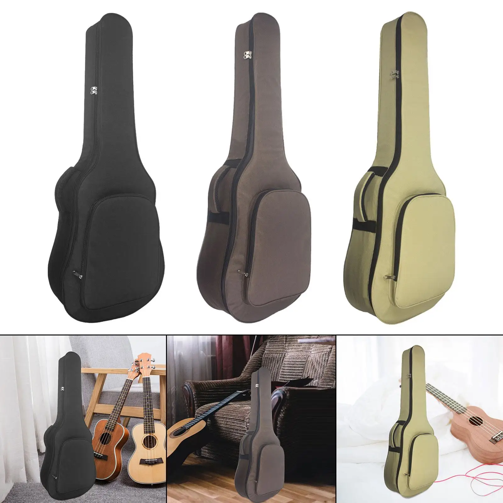 Bass Guitar Bag Guitar Gig Bag Portable Dustproof Oxford Cloth Electric Case Acoustic for Studio Activities