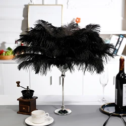 Wholesale 10Pcs/Lot Natural Ostrich Feathers For Table Decoration Accessories Wedding Party Centerpieces Vase And Home Decor