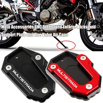 Per Ducati Multistrada 950 1100 1200 1200S/GT 1260 S V4S V4 V2 V2S Piastra di Estensione Cavalletto Laterale Moto
