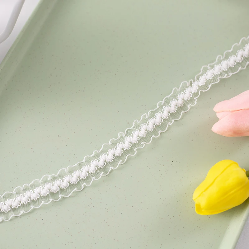 White Elastic Webbing for DIY Crafts and Home Decor - 10 Meters