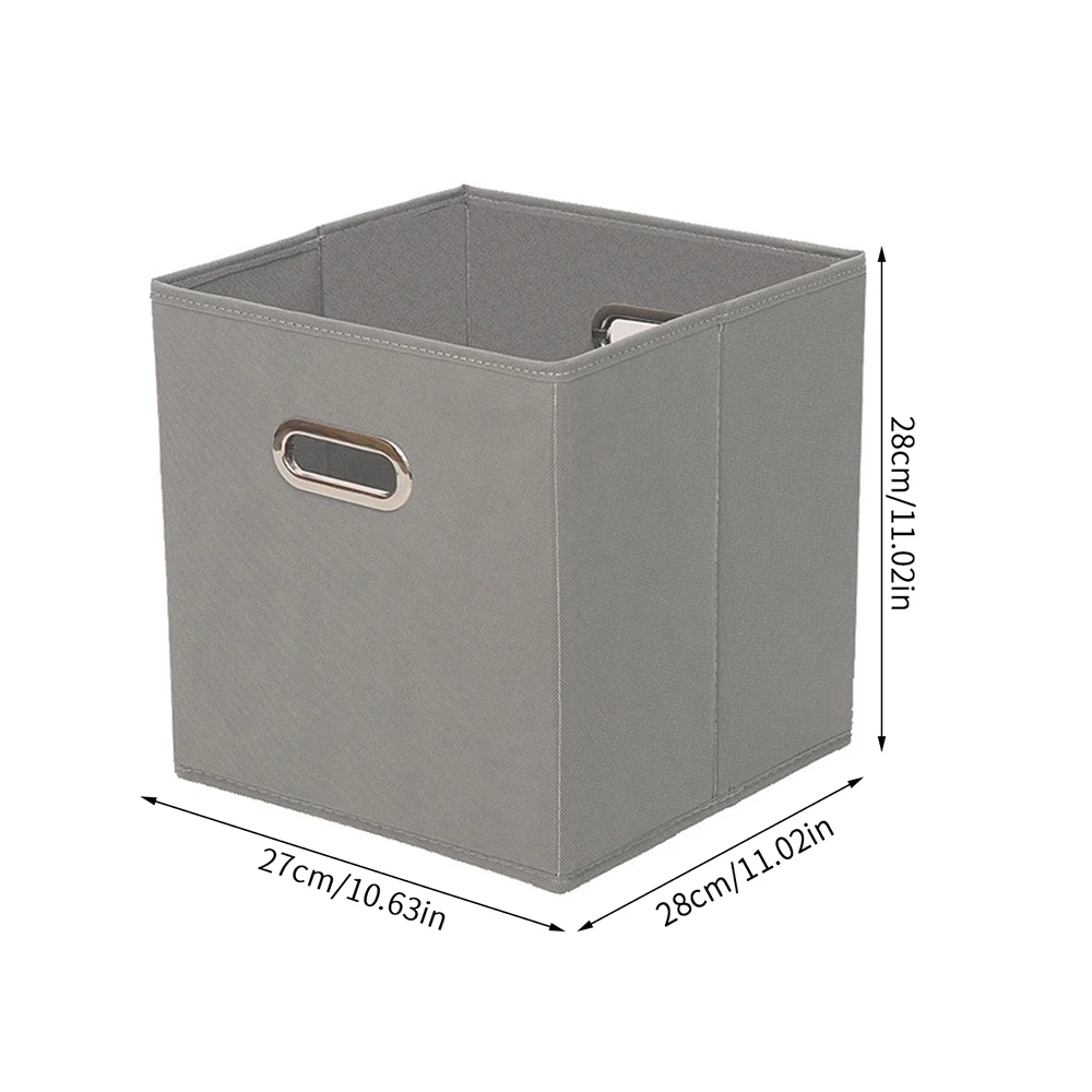 Fabric Cloth Storage Box for Book Clothes Toys Sundries Storage Foldable Closet Drawer Storage Organizer Bins Basket 6