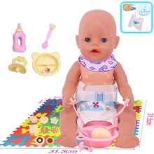 

Baby Diapers Cutlery Alphabet Puzzle Pillow Fits 18US&43Cm Reborn Baby Doll Clothes Gifts For Our Generation,Girls