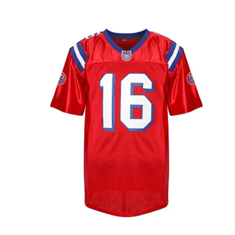 Outdoor sportswear American football Movie jersey 16 FALCO Sport Top Embroidery sewing Hip hop loose Red Shirt